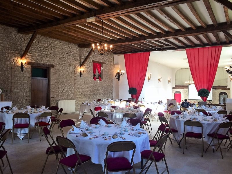 Salle événement château de la Loire - 230 personnes